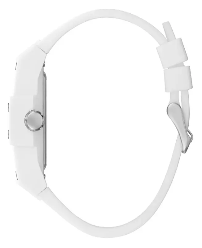 Men's Multi-Function White Silicone Strap Watch 43mm-White - 2