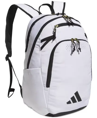 Men's Multiple Zippered Pockets Backpack Messenger - White - 1