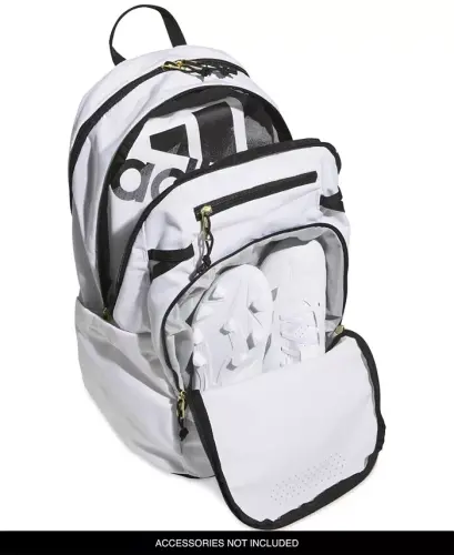 Men's Multiple Zippered Pockets Backpack Messenger - White - 3