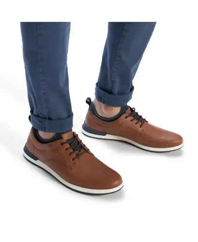Men's Colby Derby Dress Casual Lace Up Sneaker - Cognac - 6