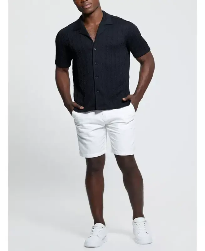 Men's Colton Knit Shirt - Pearl white - 8