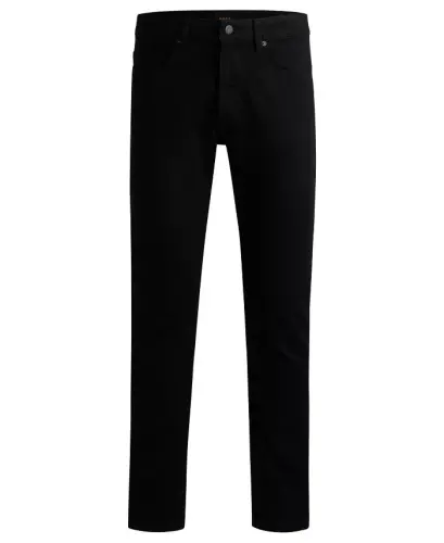 Men's Comfort-Stretch Slim-Fit Jeans - Black - 2