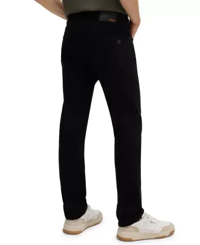 Men's Comfort-Stretch Slim-Fit Jeans - Black - 3
