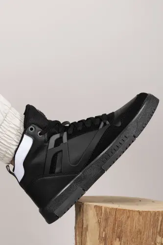 Erkek Comfort Sneaker Bot 001263 Siyah Füme-Siyah Füme - 4