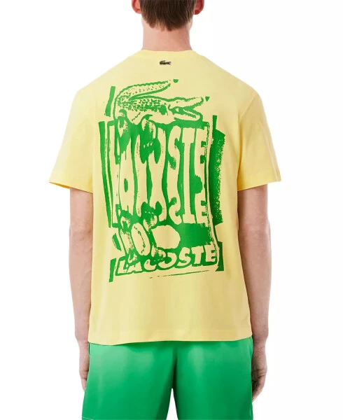 Men's Drippy Logo Graphic T-Shirt-GZI - Yellow/Calathea - Lacoste (1)