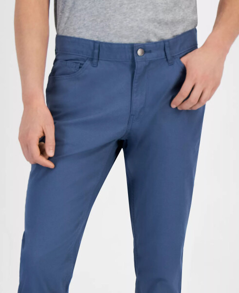 Erkek Dar Kalıp Chambray Pantolon - 7