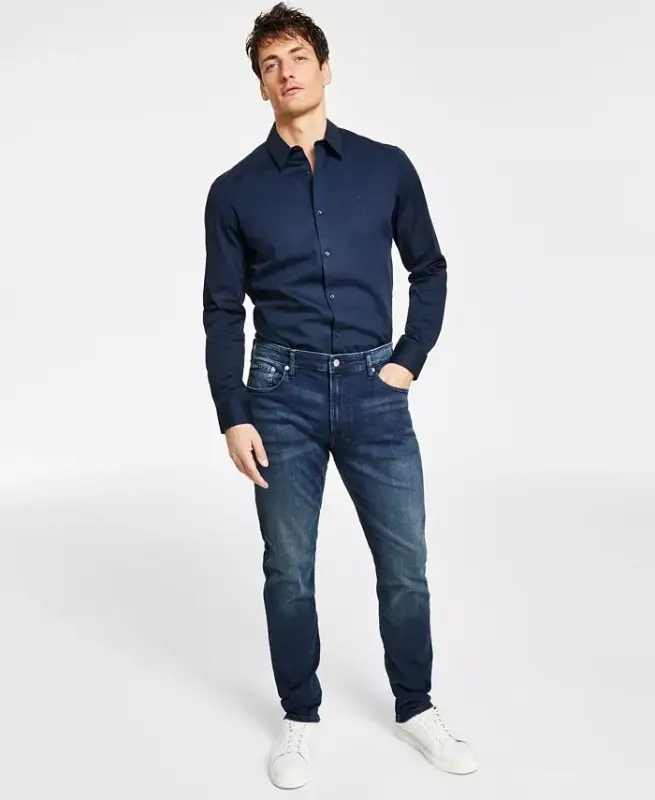 Men's Slim Fit Stretch Jeans - CALVIN KLEIN