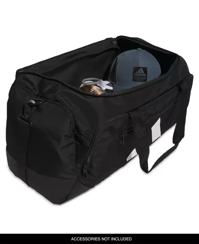 Men's Defender Logo Duffel Bag-Black - 3