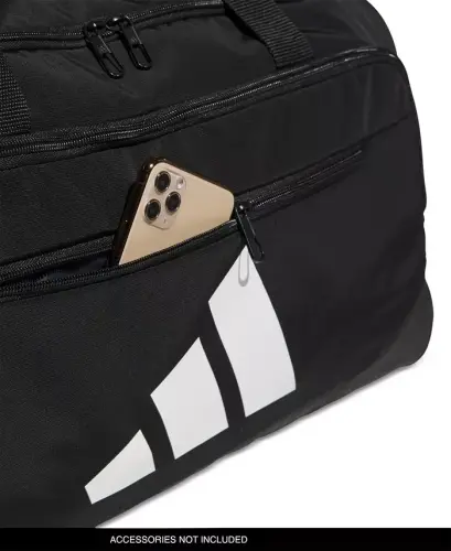 Men's Defender Logo Duffel Bag-Black - 4