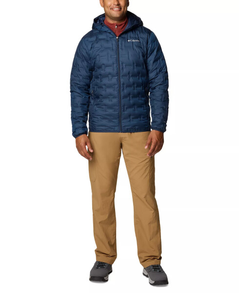 Erkek Delta Ridge II Down Zip-Front Kapüşonlu Mont Collegiate Navy - 7