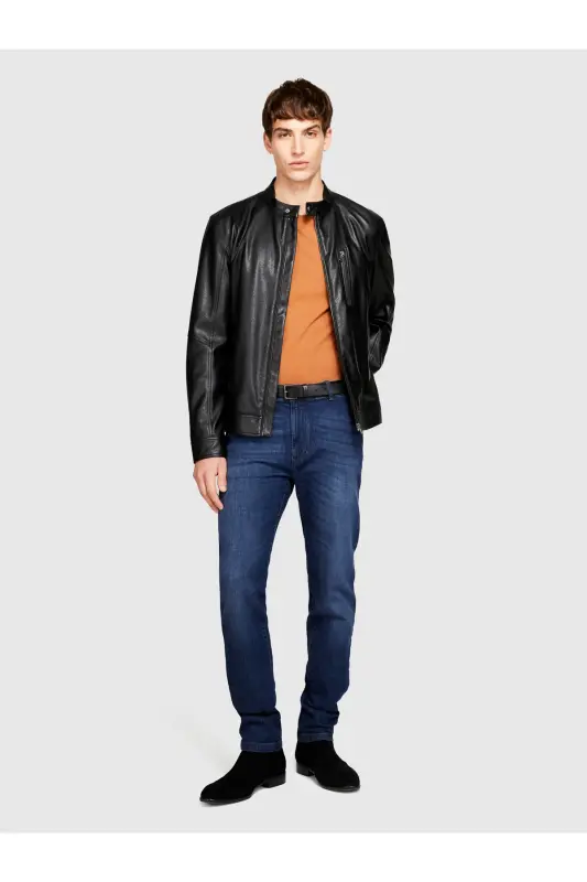 Erkek Denim Slim Fit Baltimora Chino Denim Pantolon-Denim - SISLEY