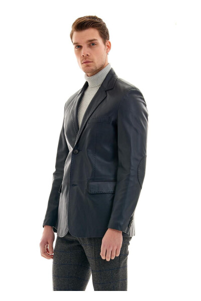 Erkek Deri Ceket-LACİVET - PIERRE CARDIN (1)