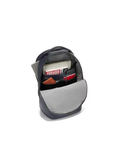 Men's Leather Triboro Backpack - Navy Blazer - 4