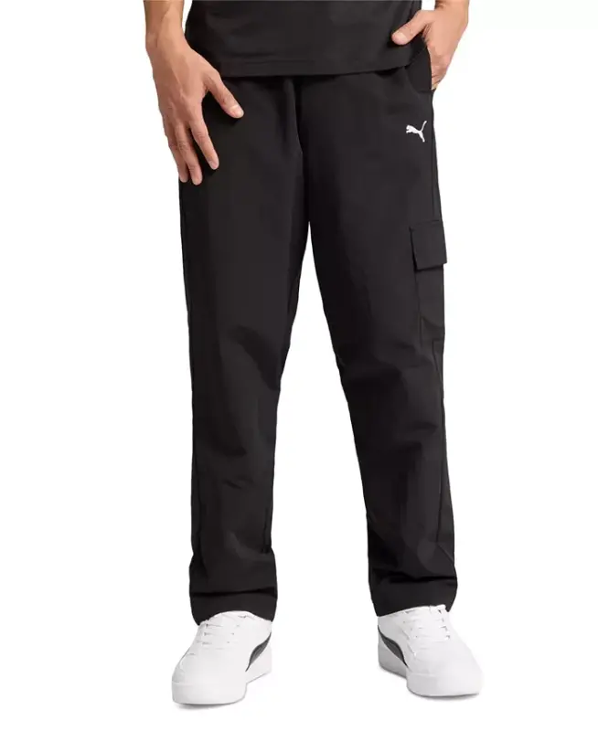 Erkek Dokuma Kargo Pantolonu-Puma Siyahı - 1