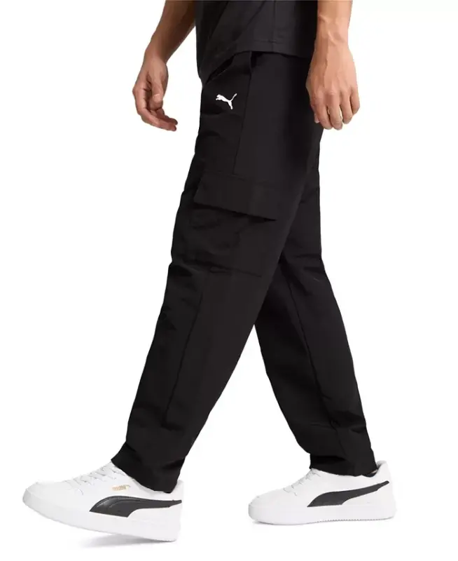 Erkek Dokuma Kargo Pantolonu-Puma Siyahı - 2