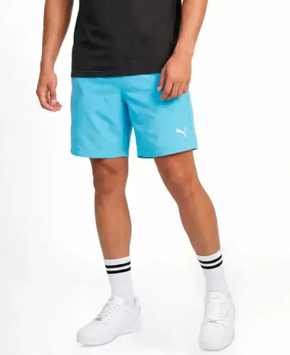 Men's Woven Logo Regular-Fit Shorts, 9