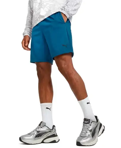 Men's Woven Logo Regular-Fit Shorts, 9