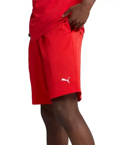 Men's Woven Logo Shorts - Red - 2