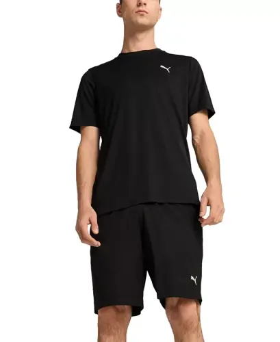 Men's Woven Logo Shorts - Black - 2