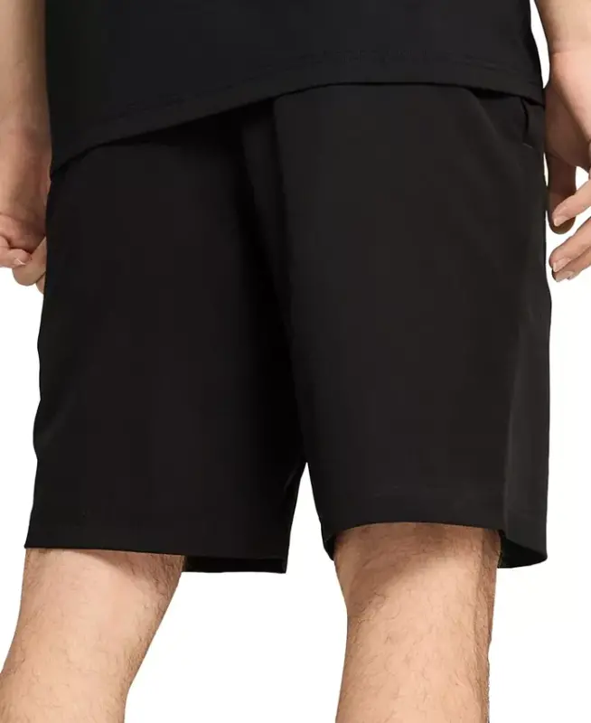 Men's Woven Logo Shorts - Black - 3