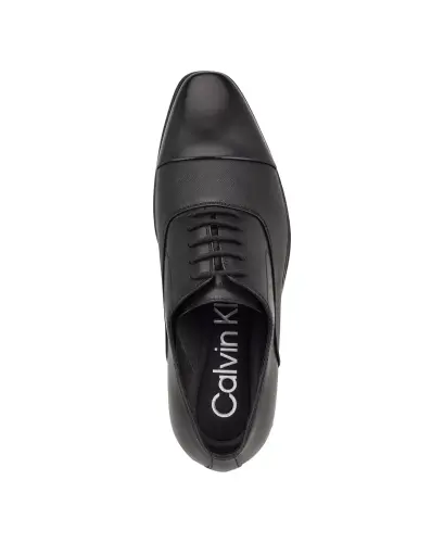 Men's Drew Lace-Up Dress Oxford-Black Leather - 4