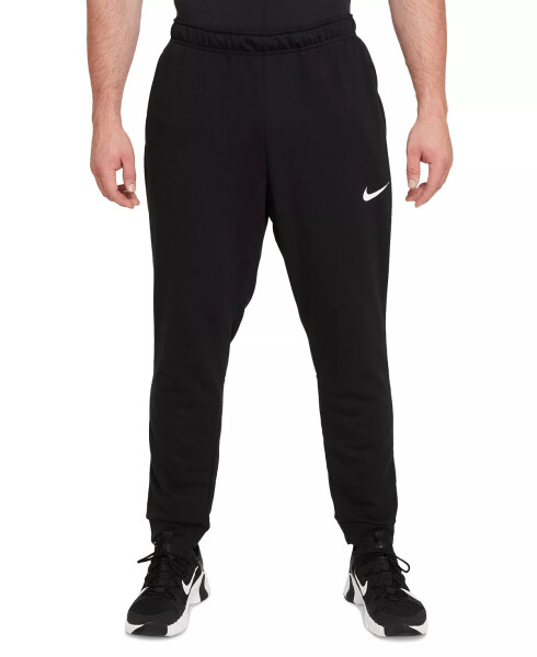 Erkek Dri-FIT Dar Fit Fitness Polar Pantolon Siyah/Beyaz - 1