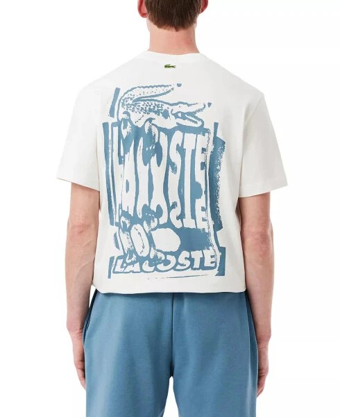 Men's Drippy Logo Graphic T-Shirt-CPI - Flour/Limestone - Lacoste (1)