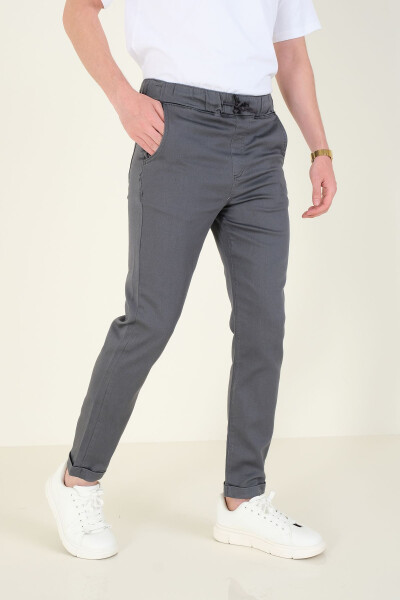 Erkek Duble Paça Jogger Pantolon Antrasit-Antrasit 