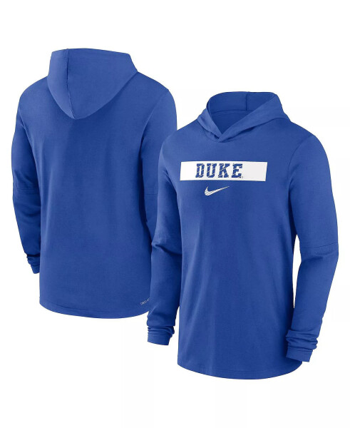 Erkek Duke Devils Sideline Hoodie Performans Uzun Kollu Tişört Kraliyet Mavisi - 1