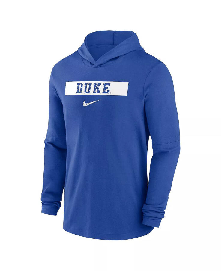 Erkek Duke Devils Sideline Hoodie Performans Uzun Kollu Tişört Kraliyet Mavisi - 3