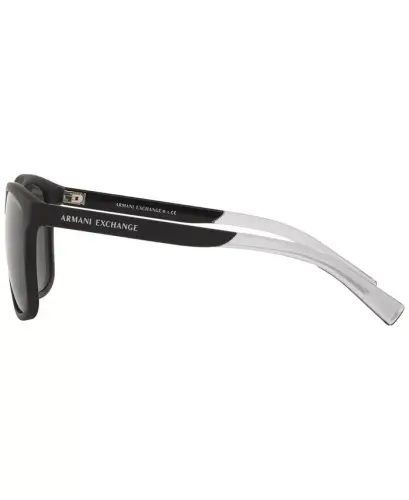 Men's Low Bridge Fit Sunglasses, AX4049SF 57 - Black - 3