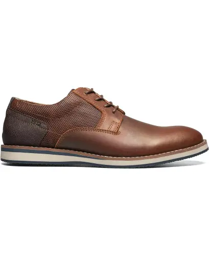 Men's Circuit Plain Toe Lace-Up Oxford-Brandy - NUNN BUSH (1)