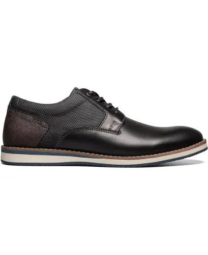 Men's Circuit Plain Toe Lace-Up Oxford-Black Multi - NUNN BUSH (1)