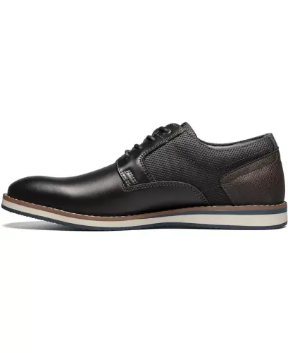 Men's Circuit Plain Toe Lace-Up Oxford-Black Multi - 6