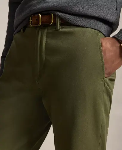 Men's Straight-Fit Stretch Chino Pants - Light Navy - 7