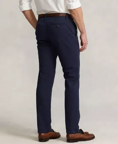 Men's Straight-Fit Stretch Chino Pants - Ink - 4