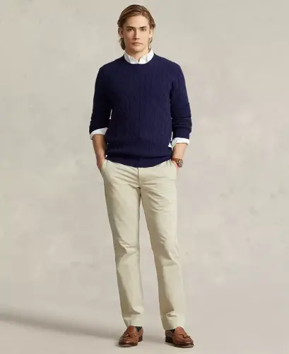 Men's Straight-Fit Stretch Chino Pants 