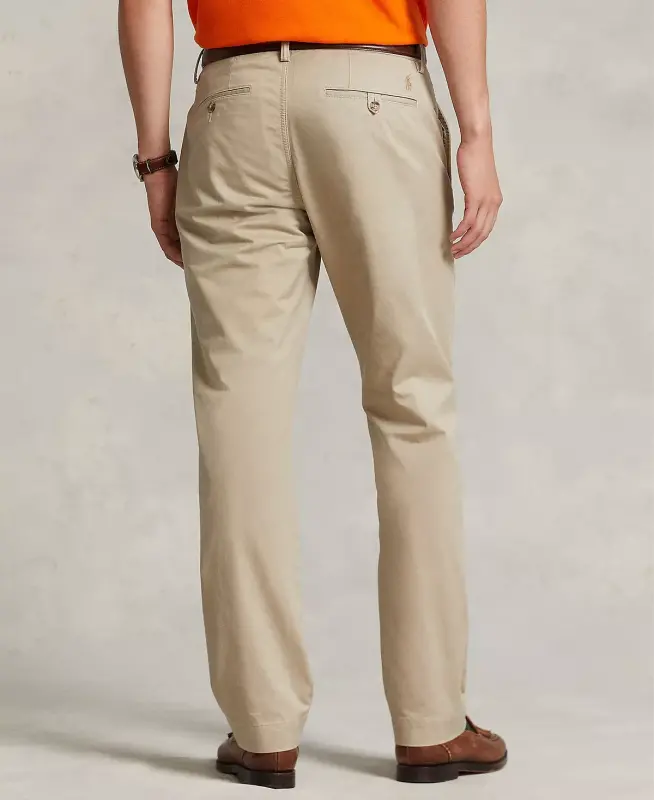 Men's Straight-Fit Stretch Chino Pants-Classic Tan - 4