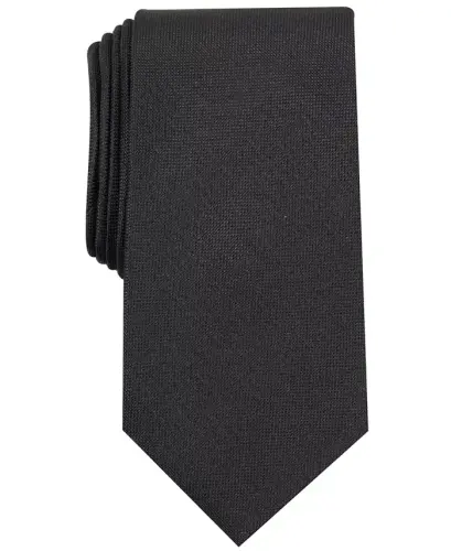 Men's Solid Tie, Created for Modazone - Black - 1