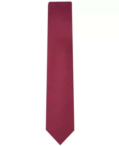 Men's Solid Tie, Created for Modazone - Burgundy - CLUB ROOM (1)
