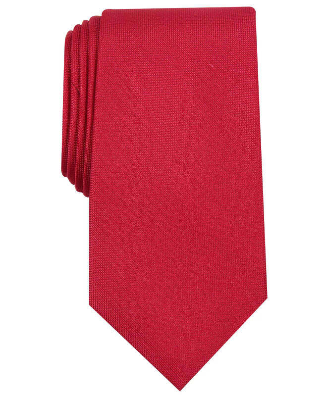 Men's Solid Tie, Created for Modazone - Red - 1