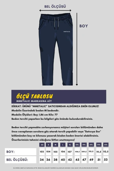 Siyah-antrasit Erkek Düz Paça Rahat Kesim 2'li Eşofman Altı Paketi-Siyah - 5