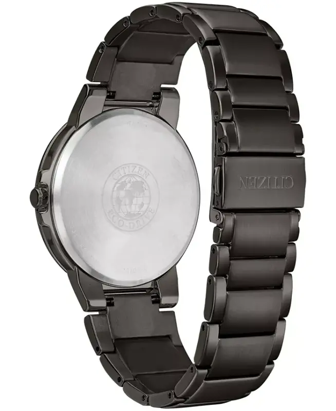 Men's Eco-Drive Axiom Gray Stainless Steel Bracelet Watch 41mm - Gray - 4