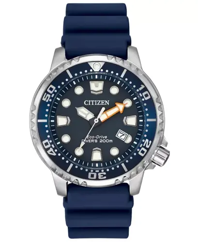 Men's Eco-Drive Promaster Diver Blue Strap Watch 42mm BN0151-09L - No Color - 1
