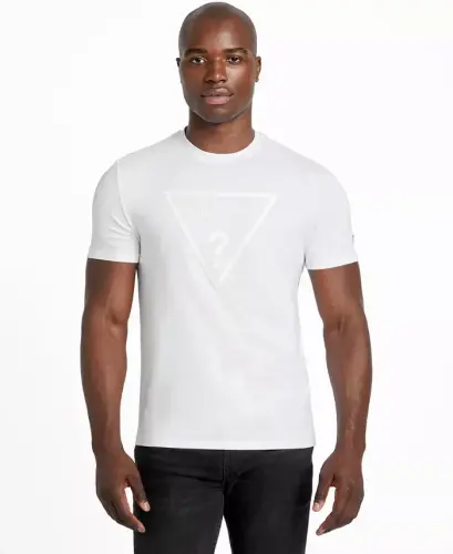Men’s Eco Tonal Logo T-Shirt - White - 1
