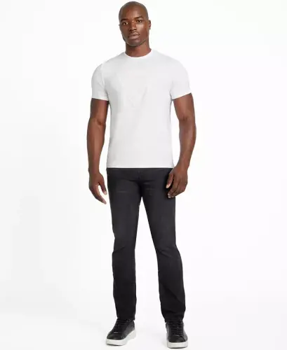 Men’s Eco Tonal Logo T-Shirt - White - GUESS (1)