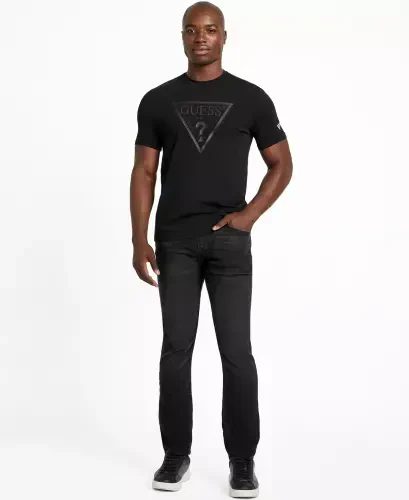 Men’s Eco Tonal Logo T-Shirt-Black - GUESS (1)