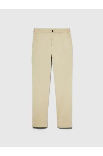 Erkek Ekru Slim Fit Esnek Chino Pantolon-Ekru - SISLEY (1)