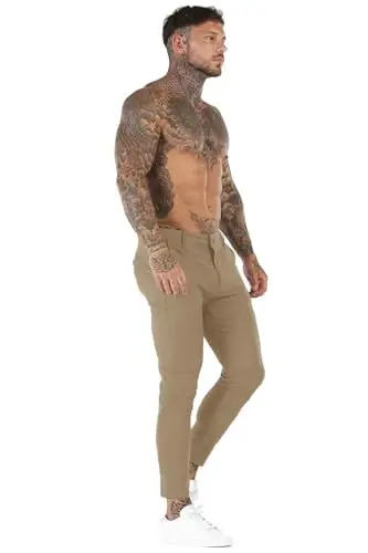 Erkek Elbise Pantolonları Slim Fit Streç Moda Ekose Pantolon Skinny Bacak - 5