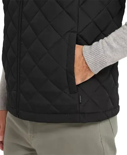 Men's Diamond Quilted Heritage Vest, Created for Modazone - Black - 4